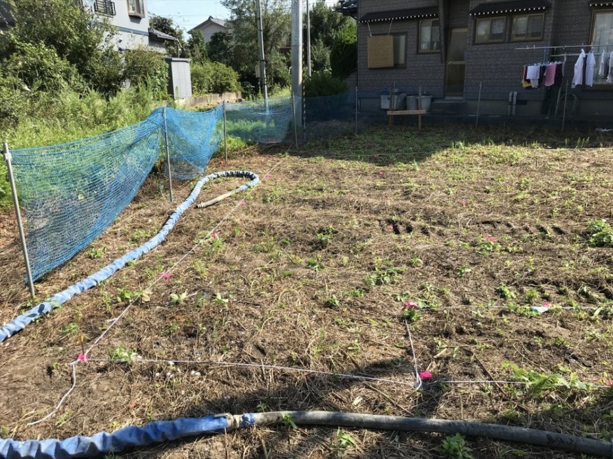 江南区横越の家I様邸、長期優良住宅WAKURAS地盤改良始まりました 