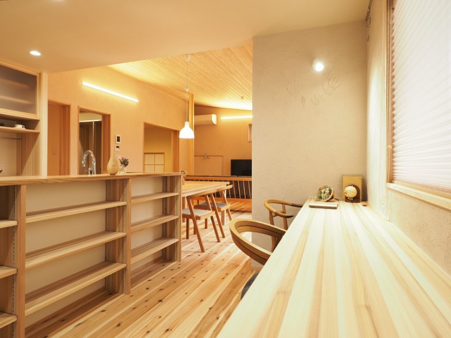 造り付家具・造作収納について　新潟市江南区横越の家　長期優良住宅WAKURAS