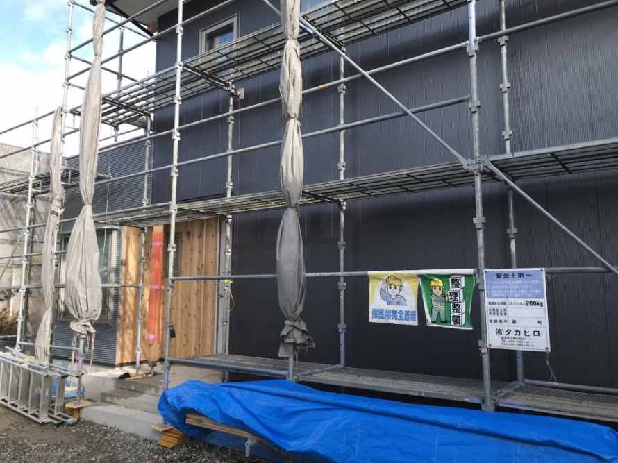 板金・外壁工事について　新潟市江南区横越の家　長期優良住宅WAKURAS