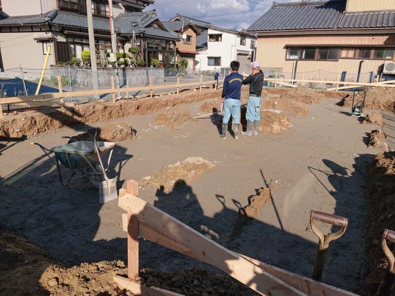 基礎工事着工です！【五泉市WAKURASの家 現場レポート】