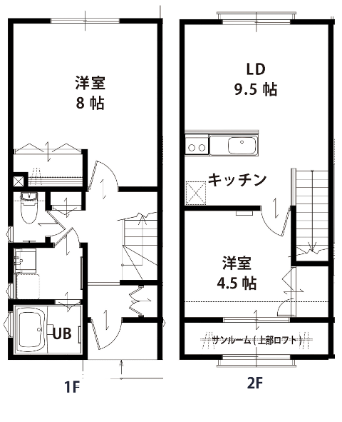 ＼賃貸物件情報／新津駅近！ペット可2DKメゾネットアパート入居者募集中です