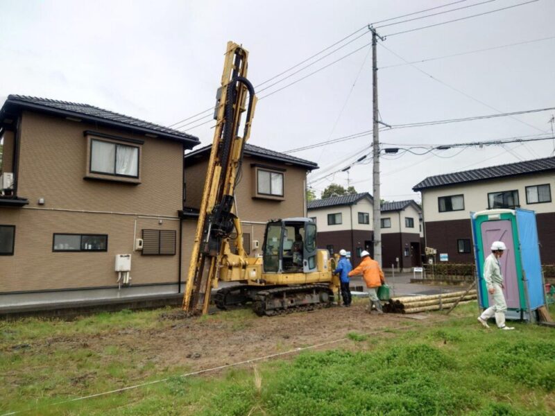 2階建て部分の外壁張り完了。内部工事も進んでいます【秋葉区WAKURAS新築現場レポート】