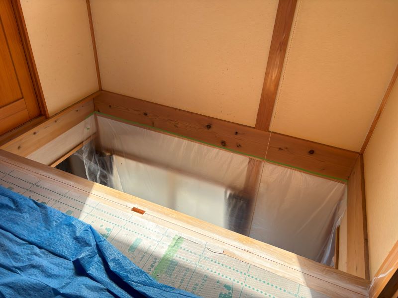 吹抜けを塞いでサンルームにしました！