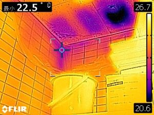 清新ハウスではサーモグラフィを使用して雨漏れ調査を行っています。新潟市内で雨漏れ調査をお考えの方是非参考にして下さい。