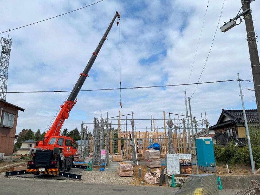 秋葉区　鎌倉　新築　建方　お清め日①