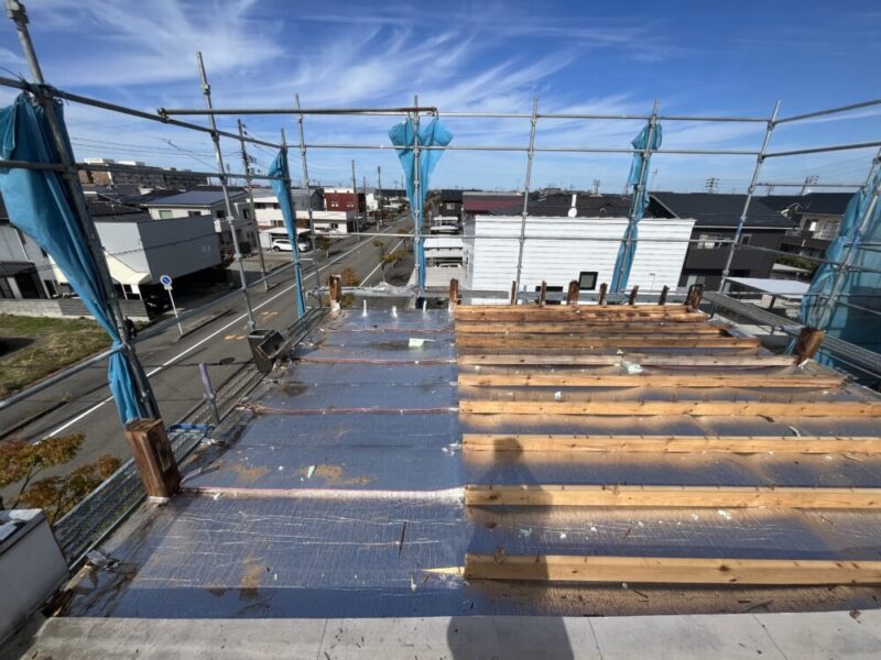 新潟市 南区 大通り 屋根 大型リフォーム