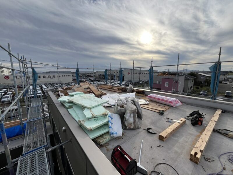 新潟市 南区 大通り 屋根 大型リフォーム