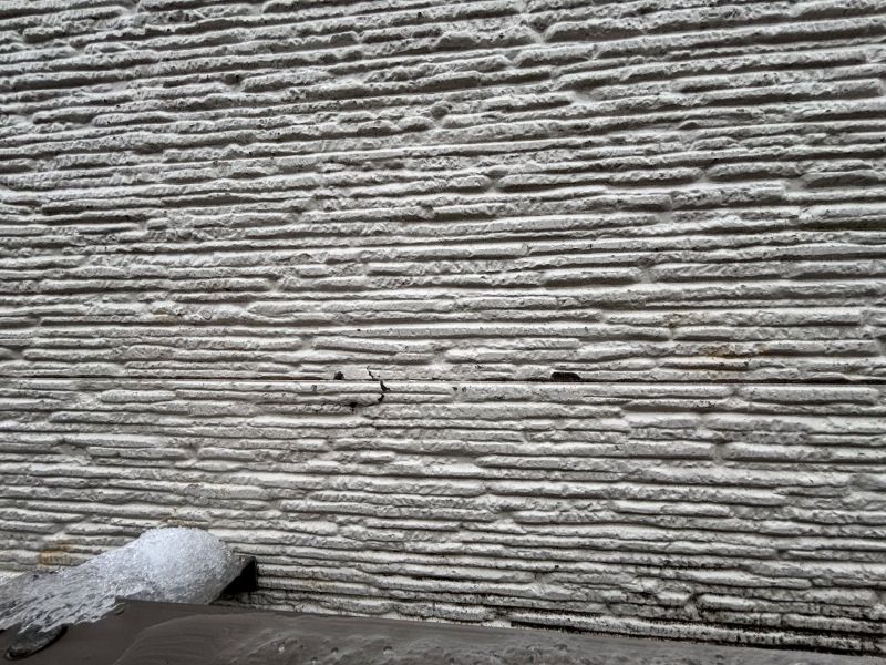 雪害 窯業系サイディング 新潟 剥離