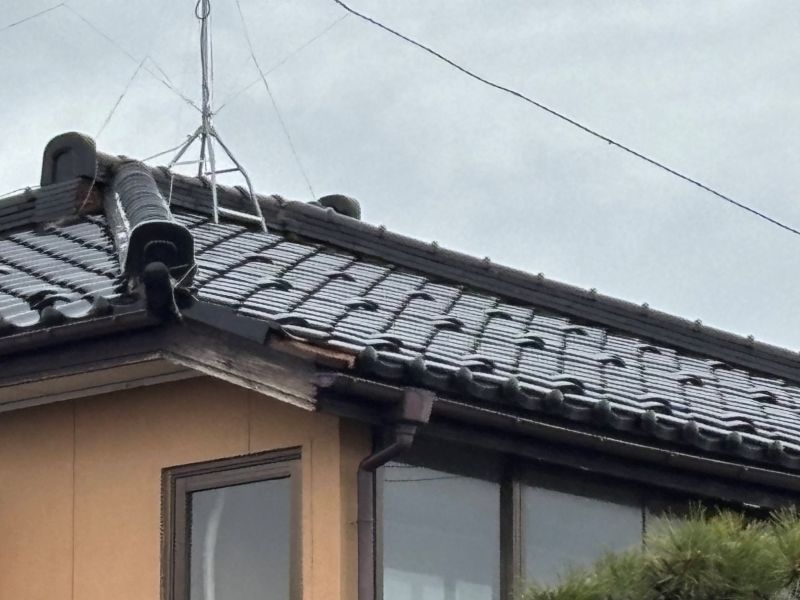 雪害　瓦　新潟　修理