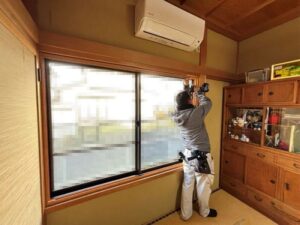 内窓　窓ﾘﾉﾍﾞ　補助金　工事中