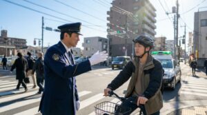 自転車交通違反取り締まり強化