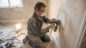 壁紙を貼る前の最重要工程！「パテ処理」で壁の凹凸を完全に消し去る技術