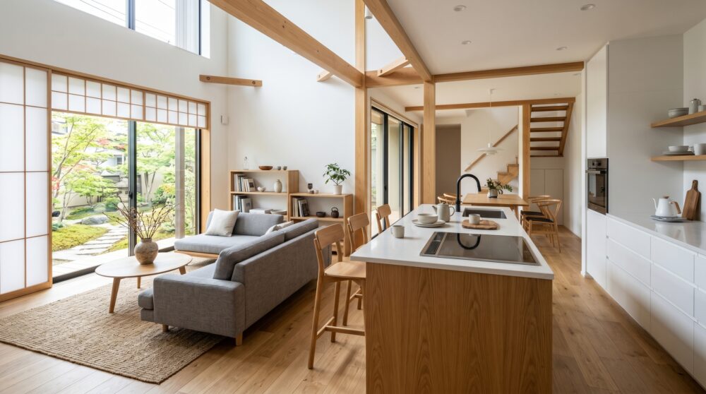 子どもを見守れる家づくり｜対面キッチンのメリット