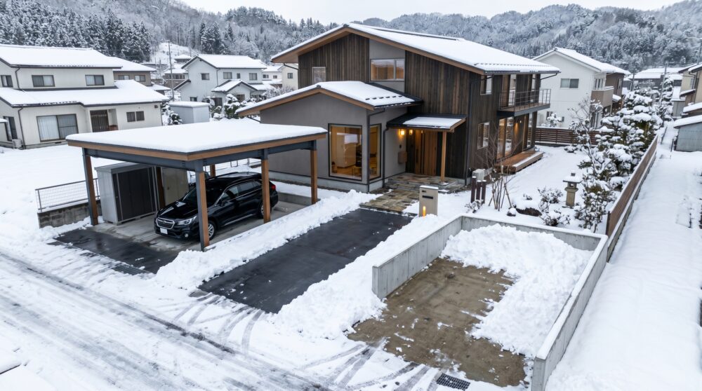 新潟の家づくりで失敗しないための雪対策｜外構と駐車場の考え方