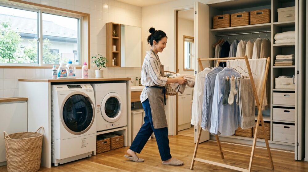 新潟の洗濯ストレスを減らす家づくり｜室内干しスペースの正解