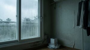 【建築技術】梅雨のジメジメを乗り切る！「ビニールクロス」と「和紙壁・漆喰」の圧倒的な調湿性の違い