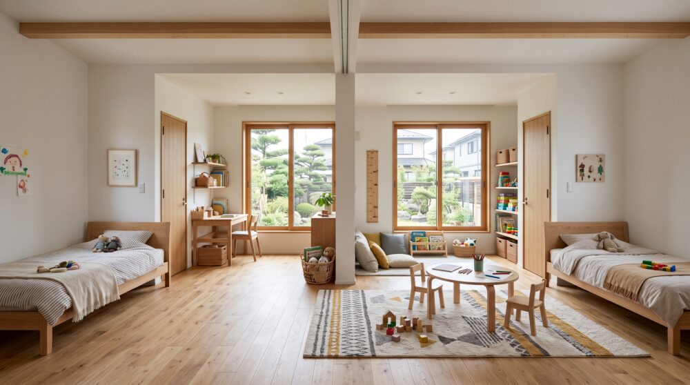 子ども部屋の間仕切りはいつ作る？後悔しないタイミングとおすすめの方法を解説！
