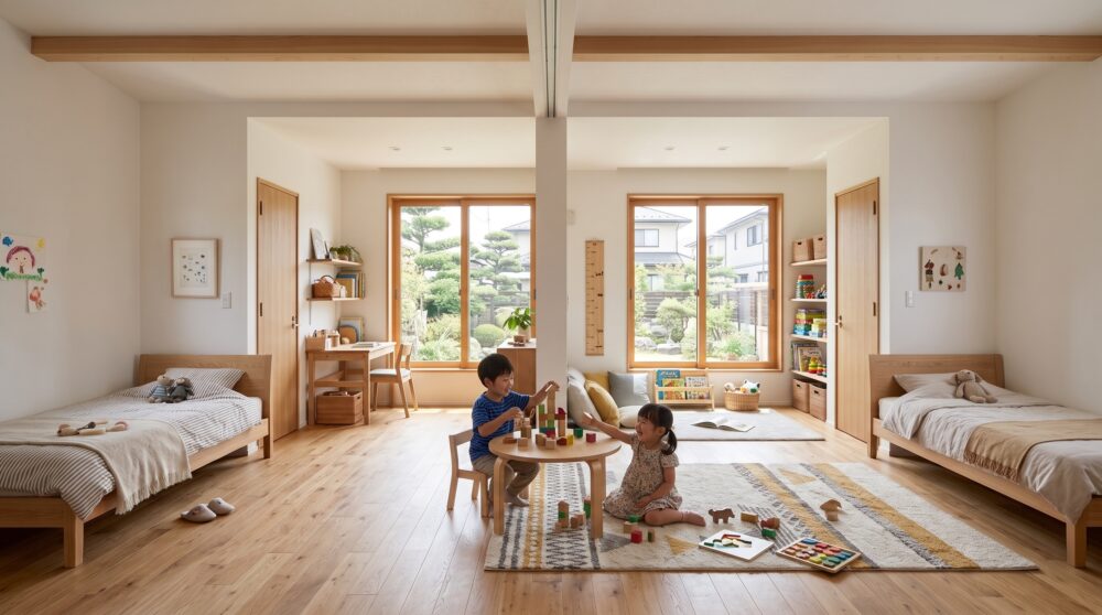 子ども部屋の間仕切りはいつ作る？後悔しないタイミングとおすすめの方法を解説！