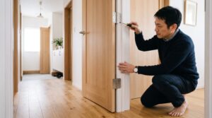 室内ドアが閉まりにくい？自分でできる建具調整方法を解説！