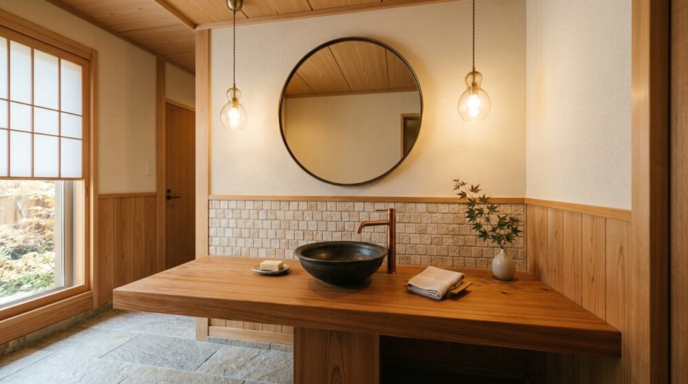 既製品にはないお洒落さを！失敗させないための「造作洗面台」木材とボウルの選び方