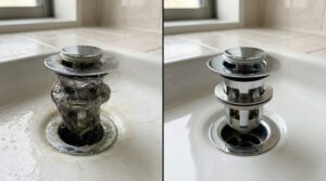 「洗面台の水の流れが遅くなった」は、99%排水栓の毛詰まりです。3分で解決します。