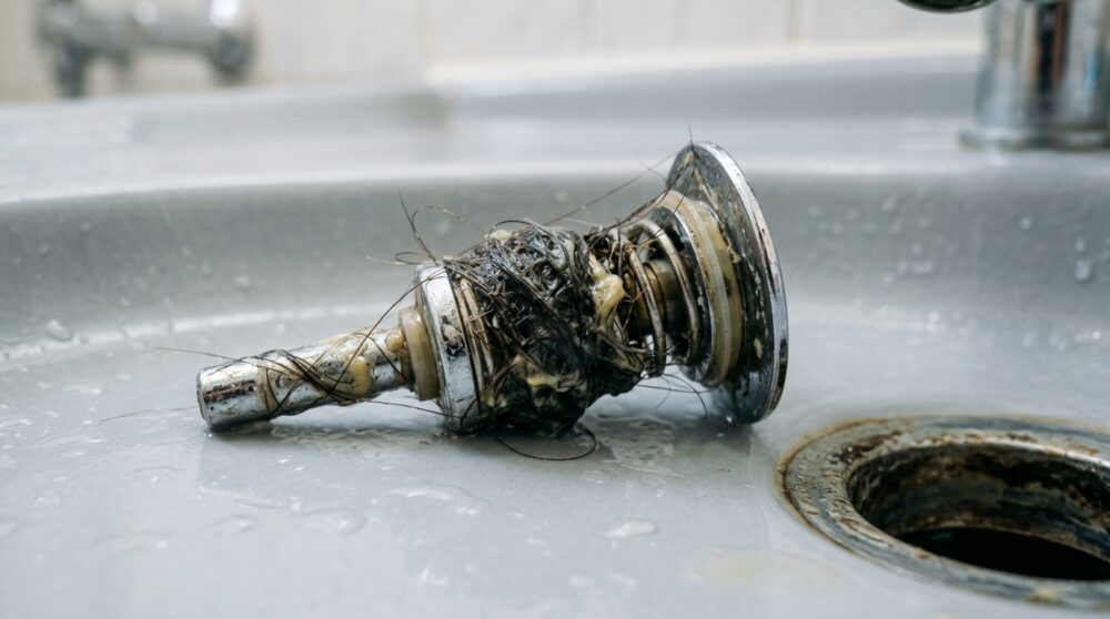 「洗面台の水の流れが遅くなった」は、99%排水栓の毛詰まりです。3分で解決します。