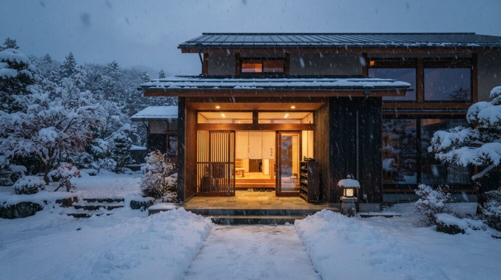 「玄関を開けたら猛吹雪が部屋に入ってきた」そんな経験、新潟で家を建てる人は必ず対策を考えてほしい