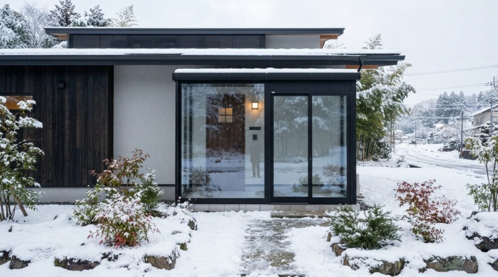 「玄関を開けたら猛吹雪が部屋に入ってきた」そんな経験、新潟で家を建てる人は必ず対策を考えてほしい