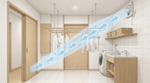 ランドリールームを作ったのに洗濯物が乾かない、それ、設計の問題です。