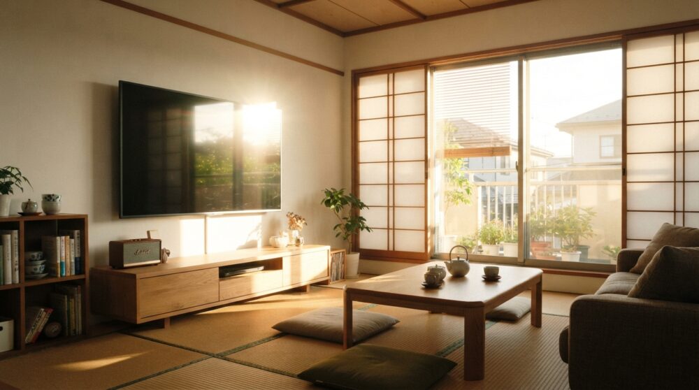 リビングの「主役」から「脇役」へ。テレビの在り方が変わった時代に、後悔しないテレビ位置とテレビボードの選び方