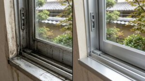 「サッシ枠をハードブラシでゴシゴシした結果、傷だらけになった」やってはいけないことと、正しい方法
