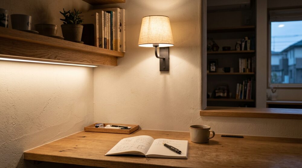 「リビングにカウンターを作ったけど、荷物置き場になってしまった」奥行きと照明を間違えると、必ずそうなります。