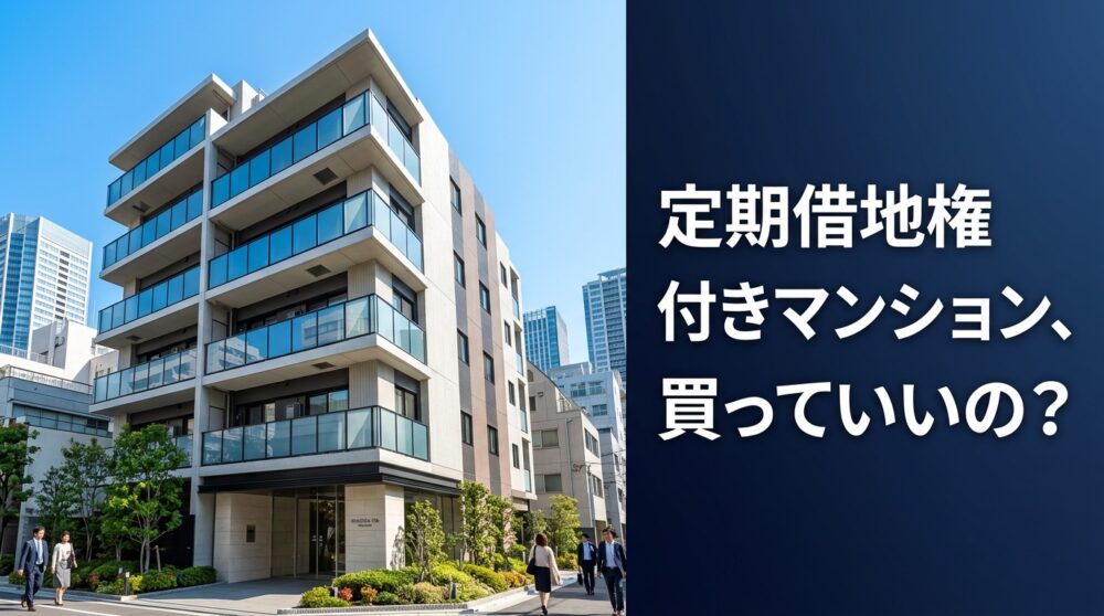 「定期借地権付きマンション」って、お得なんですか？買う前に知っておくべき現実を話します。