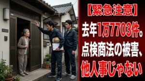 「屋根の点検に来ました」その言葉で去年1万7,703件の被害を生む。