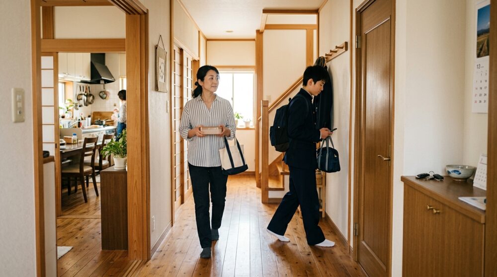 「朝の洗面所、毎朝誰かと鉢合わせする」行き止まりをひとつなくすだけで、朝が変わります。