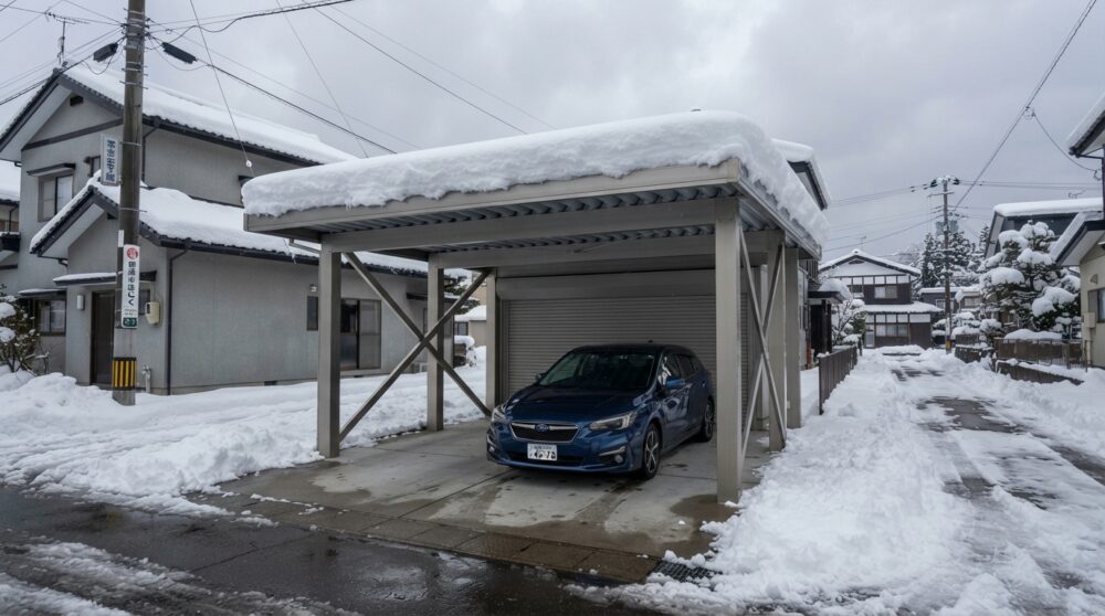 カーポート、積雪何センチ対応を買えばいいか迷ってる方へ。新潟は普通のやつじゃ壊れます。