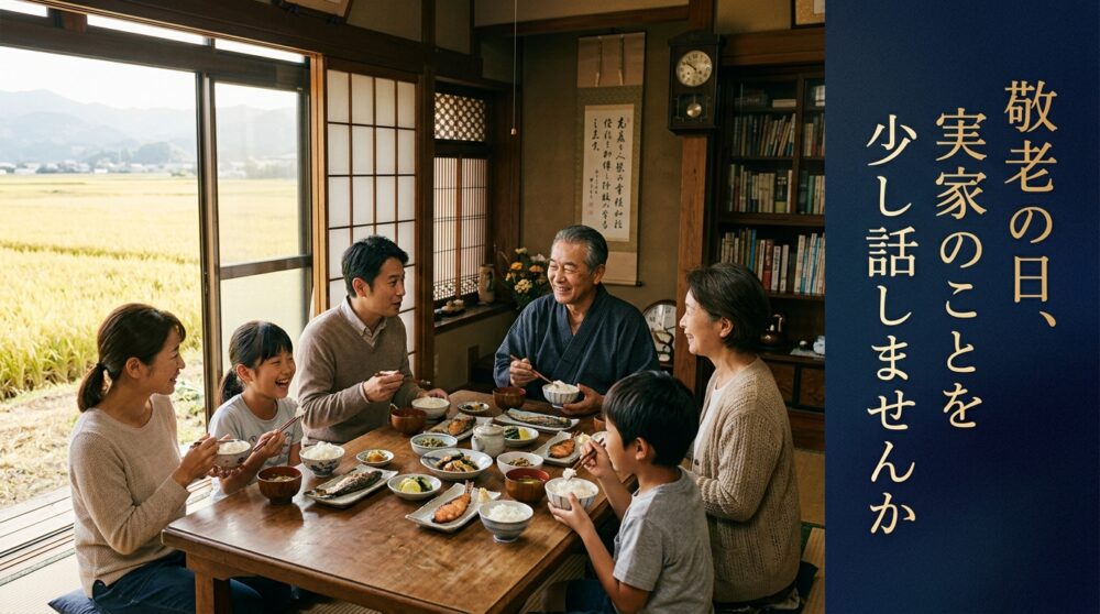 敬老の日の帰省で、実家のことを少し考えてみませんか？