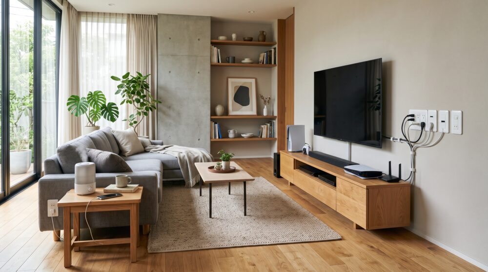 新築住宅の「コンセントが足りない！」を防ぐ｜後悔しない位置と数の決め方