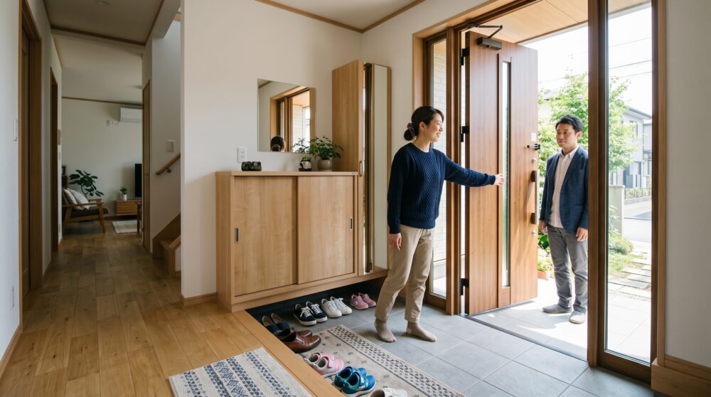 玄関ドアの開き方で使いやすさが変わる｜家族の動き・荷物・ベビーカーから考える玄関計画