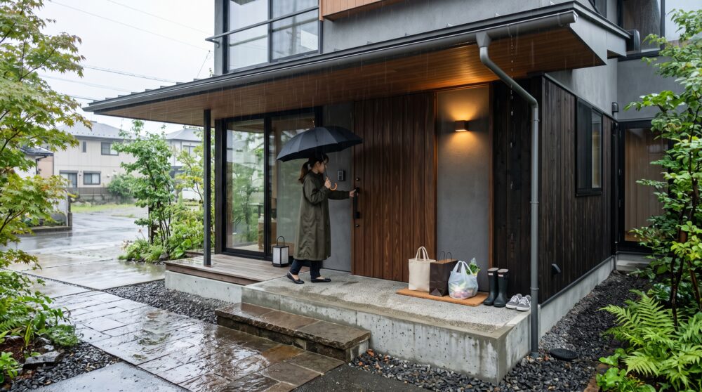 玄関ドアの開き方で使いやすさが変わる｜家族の動き・荷物・ベビーカーから考える玄関計画