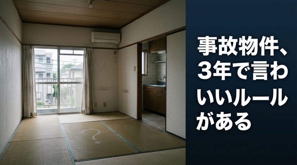 「事故物件です」と言わなくていいルールが、実際にあります。借りる前・買う前に知っておいてください。