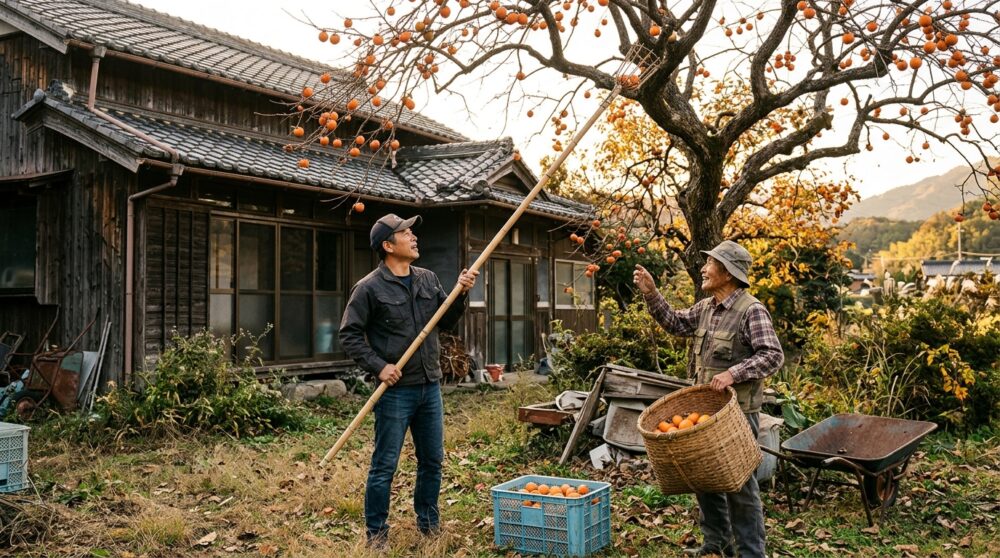 「空き家の柿だから、取ってもいいでしょ」は通りません。私の所有する空き家でも柿を盗まれ、被害届を出しました。窃盗罪・住居侵入罪になる話