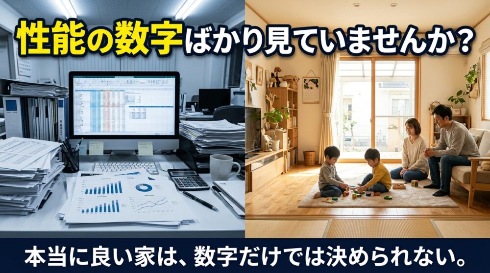 住宅性能の「数値」ばかり見ていませんか？ 机上の数字だけで考えすぎると、家づくりがうまくいかない理由