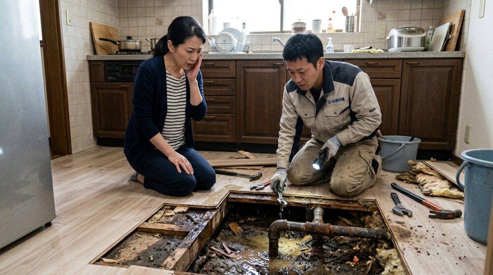水回りのリフォーム、配管を見ましたか？見た目だけで決めると数年後に床を剥がすことになります。