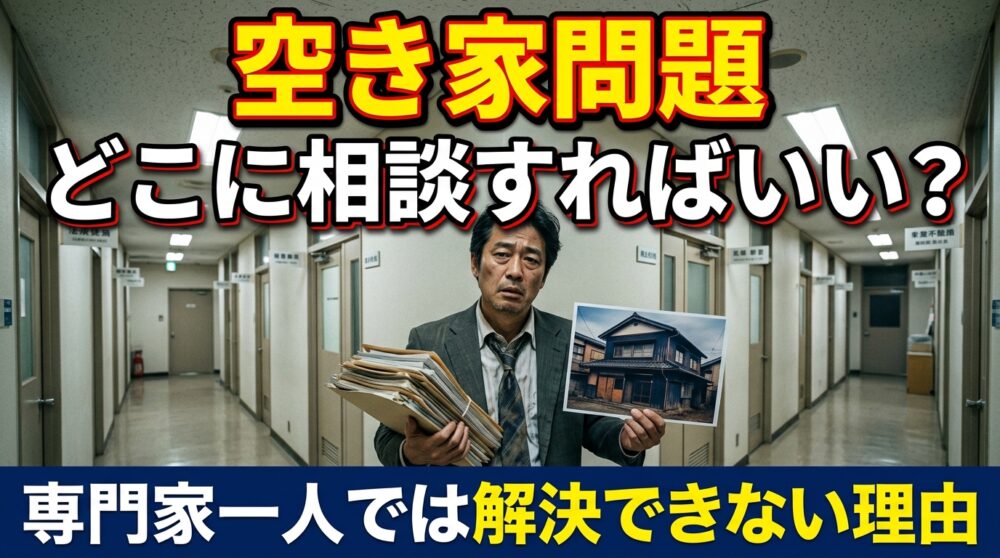 空き家の問題は、税理士にも司法書士にも弁護士にも不動産屋にも「一人では」解決できない。総合的に動ける人に頼むべき理由