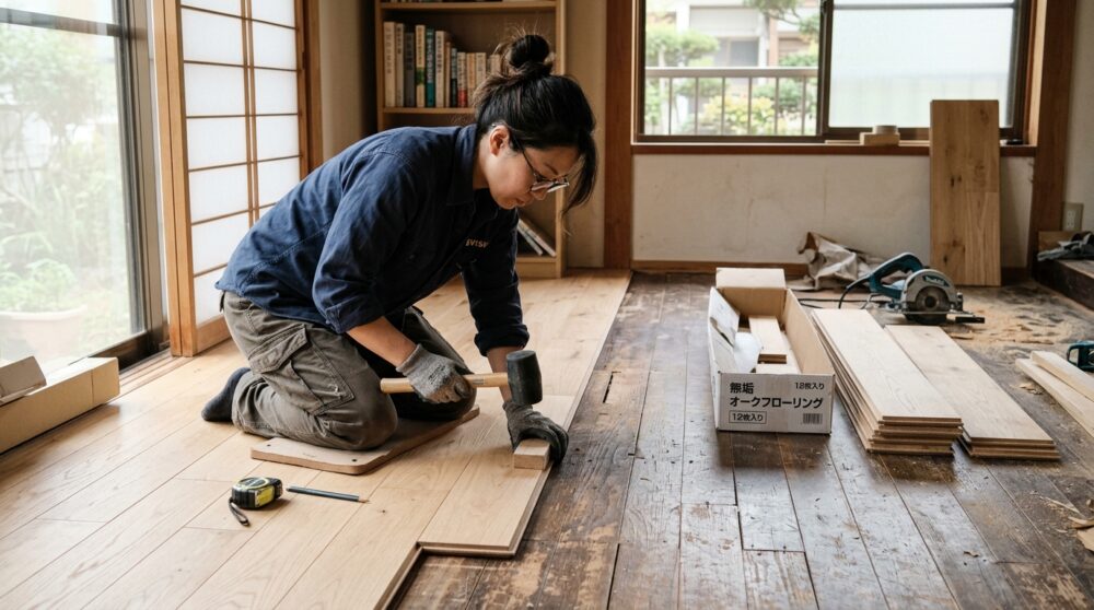 床のDIY「重ね張り」、数ヶ月後に床鳴りが始まった話をよく聞きます。
