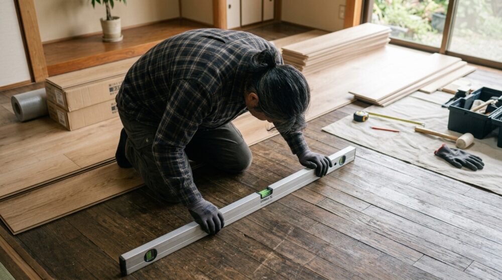 床のDIY「重ね張り」、数ヶ月後に床鳴りが始まった話をよく聞きます。